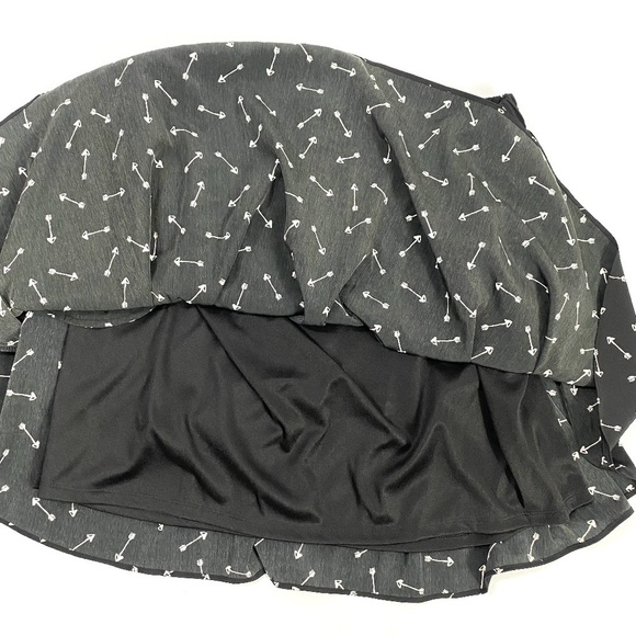 LC Lauren Conrad Date Night Skirt Arrow Hearts Print NEW NWT SZ L - Picture 4 of 6